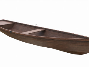 painted wooden boat v7 3D-Modell