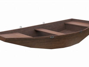 painted wooden boat v8 3Dモデル