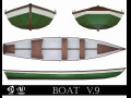 painted wooden boat v9 3D Models