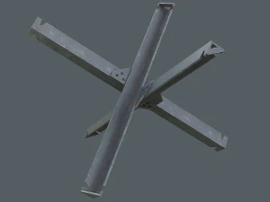 Set di 5 ricci anticarro Modello 3D