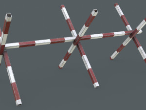 Set of 5 Anti-Tank Hedgehogs 3D मॉडल