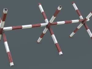 Set di 5 ricci anticarro Modello 3D