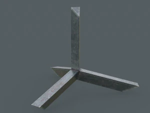 Set di 5 ricci anticarro Modello 3D