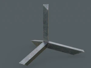 Set di 5 ricci anticarro Modello 3D