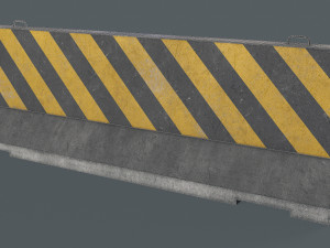 Set of 5 Concrete Barriers Modelo 3D