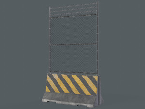 Set of 5 Concrete Barriers Modelo 3D