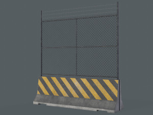 Set of 5 Concrete Barriers Modelo 3D