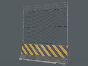 Set of 5 Concrete Barriers Modelo 3D