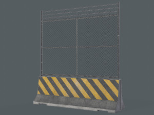 Set of 5 Concrete Barriers Modelo 3D
