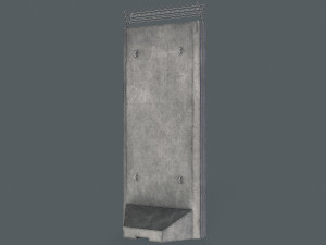 Set of 5 Concrete Barriers Modelo 3D