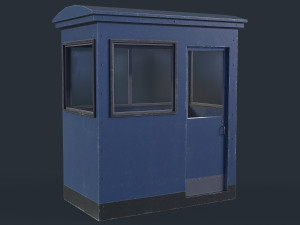 Checkpoint Security Booth 3D Model