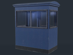 Checkpoint Security Booth 3D Model
