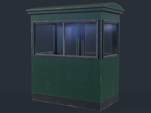Checkpoint Security Booth 3D Model