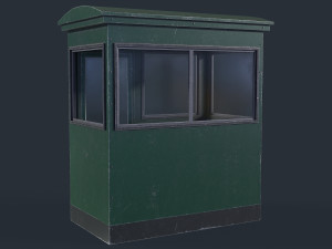 Checkpoint Security Booth 3D Model