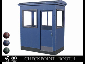 Checkpoint Security Booth 3D Model