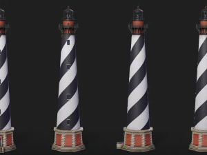 哈特拉斯角灯塔 3D 模型