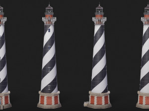 Cape Hatteras Lighthouse Modelo 3D