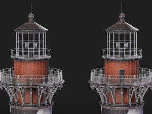 哈特拉斯角灯塔 3D 模型