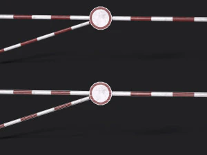 Set of 5 Barriers 3D Model
