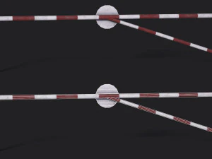 Set of 5 Barriers 3D Model