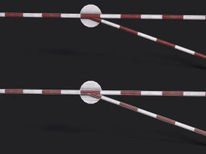 Set of 5 Barriers 3D Model