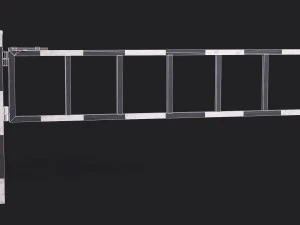 Set of 5 Barriers 3D Model
