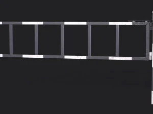 Set of 5 Barriers 3D Model