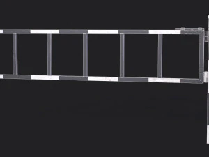 Set of 5 Barriers 3D Model