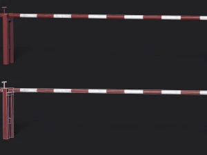 Set of 5 Barriers 3D Model