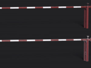 Set of 5 Barriers Modelo 3D