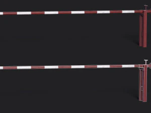 Set of 5 Barriers 3D Model