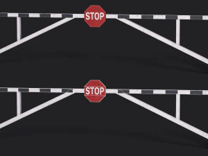 Set of 5 Barriers 3D Model