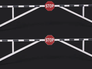 Set of 5 Barriers 3D Model