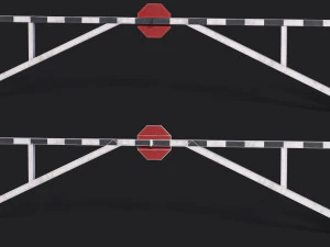 Set of 5 Barriers 3D Model