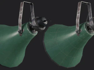 Old Military Horn Speaker Siren 3D Model