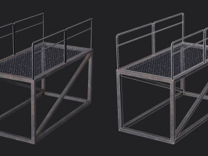 Set of 13 Modular Military Platforms 3Dモデル