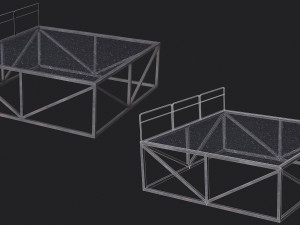 Set of 13 Modular Military Platforms 3Dモデル