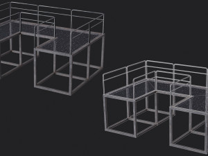 Set of 13 Modular Military Platforms 3Dモデル
