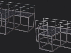 Set of 13 Modular Military Platforms 3Dモデル