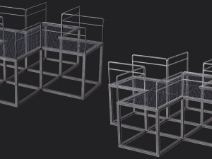 Set of 13 Modular Military Platforms 3Dモデル
