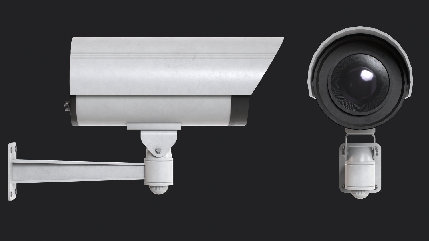 Set Of 2 CCTV Cameras 3D Модель In Видео 3DExport