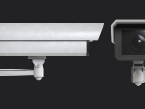 Set of 2 CCTV Cameras 3D Модель