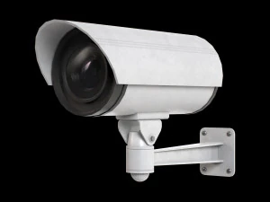 Conjunto de 2 c&acirc;meras CCTV Modelo 3D
