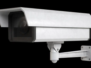 Conjunto de 2 c&acirc;meras CCTV Modelo 3D