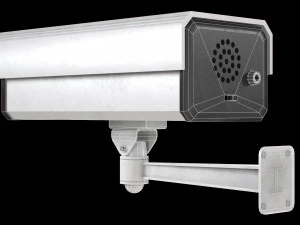 Conjunto de 2 c&acirc;meras CCTV Modelo 3D