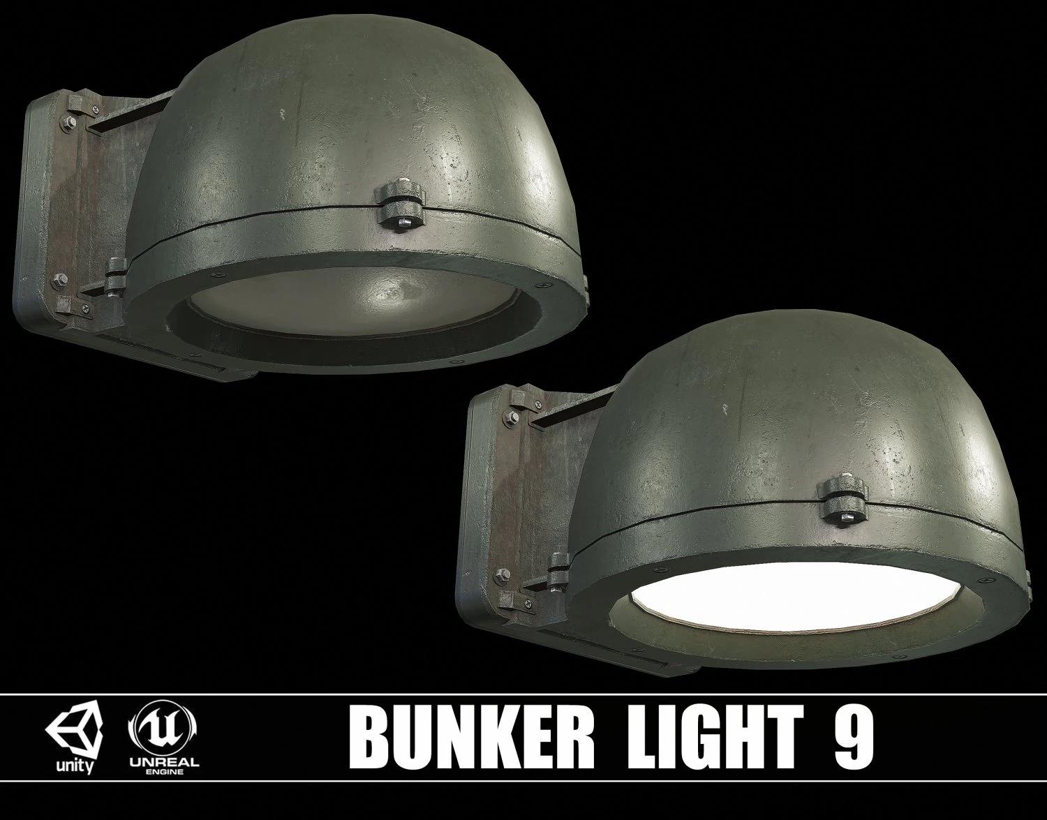 Bunkerlicht v9 3D Model .c4d .max .obj .3ds .fbx .stl .blend 