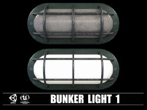Collection of 9 Bunker Light 3D 模型