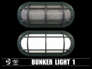 Collezione di 9 Bunker Light Modello 3D