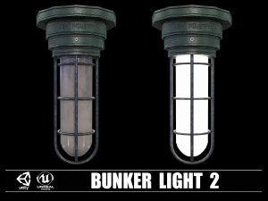 Collection of 9 Bunker Light 3D 模型