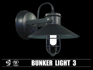 Collezione di 9 Bunker Light Modello 3D